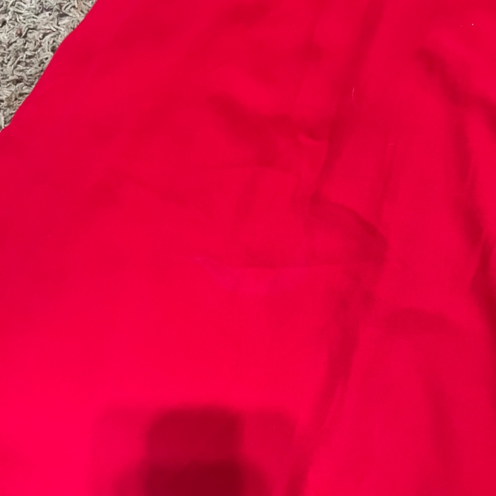 Tommy Hilfiger Red Sleeveless V-Neck Midi Dress | Size M - Picture 3 of 4